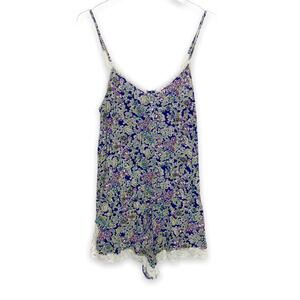 Victoria’s Secret | Floral And Lace Romper Onesie Size Medium